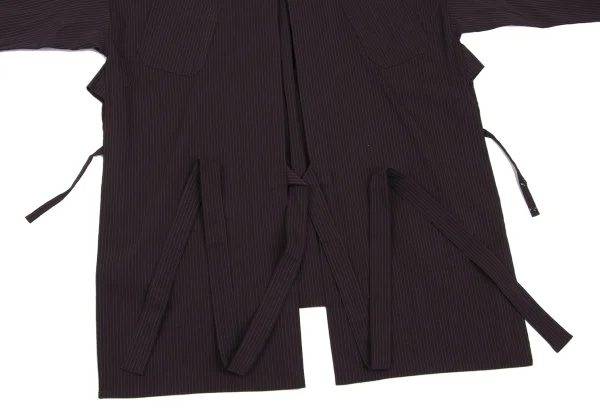 Jean Paul GAULTIER CLASSIQUE Stripe Cache-coeur Stretch Shirt K-165471_009