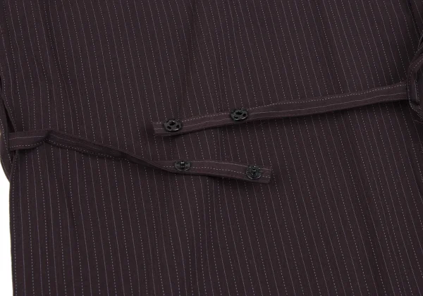 Jean Paul GAULTIER CLASSIQUE Stripe Cache-coeur Stretch Shirt K-165471_011