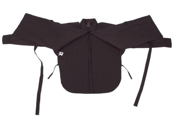 Jean Paul GAULTIER CLASSIQUE Stripe Cache-coeur Stretch Shirt K-165471_013