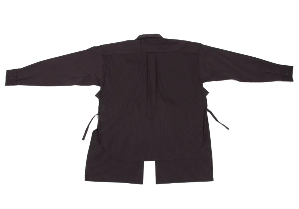 Jean Paul GAULTIER CLASSIQUE Stripe Cache-coeur Stretch Shirt K-165471_014