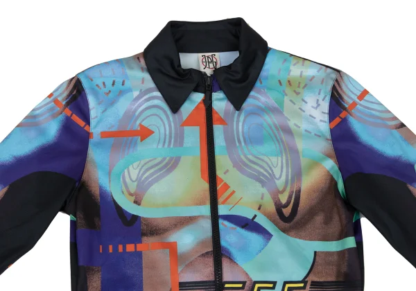 JPG by GAULTIER Graphic Printed Stretch Zip Shirt K-165473_003