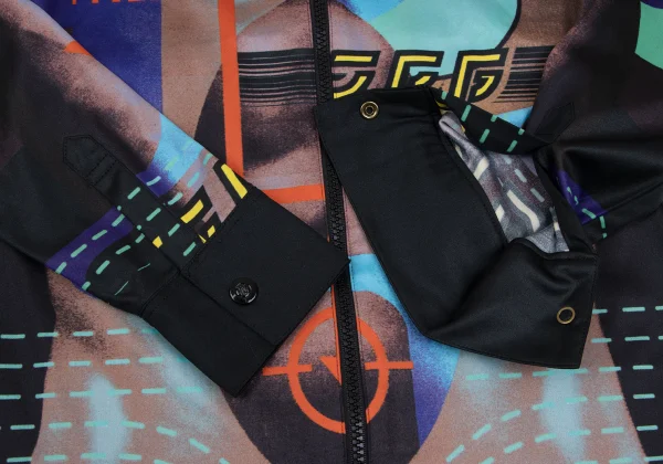 JPG by GAULTIER Graphic Printed Stretch Zip Shirt K-165473_007