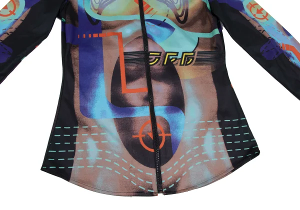 JPG by GAULTIER Graphic Printed Stretch Zip Shirt K-165473_009