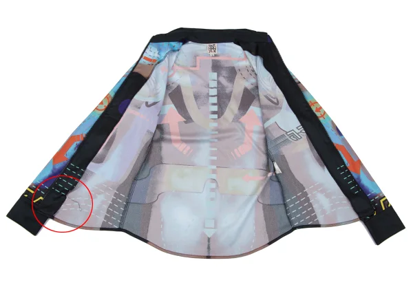 JPG by GAULTIER Graphic Printed Stretch Zip Shirt K-165473_010