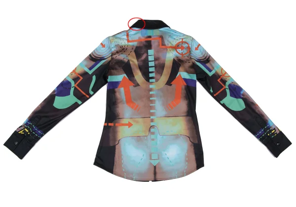 JPG by GAULTIER Graphic Printed Stretch Zip Shirt K-165473_012
