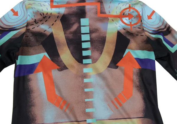 JPG by GAULTIER Graphic Printed Stretch Zip Shirt K-165473_014