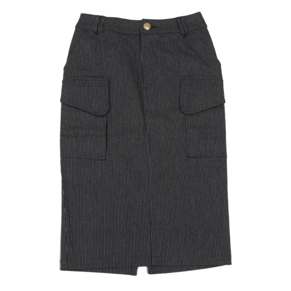 JPG by GAULTIER Pin Stripe Flap Pocket Stretch Skirt K-165475_002