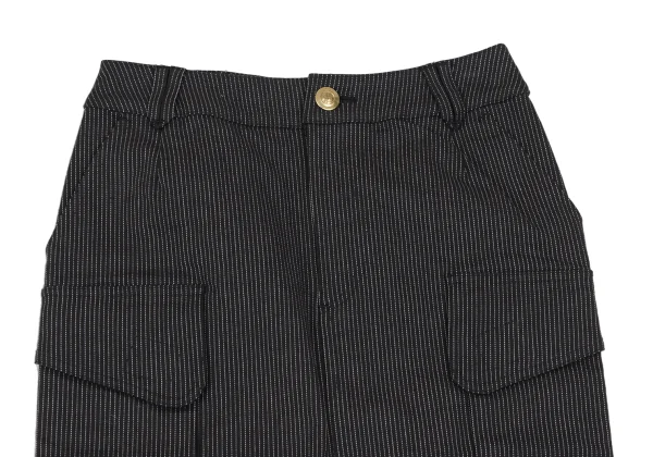 JPG by GAULTIER Pin Stripe Flap Pocket Stretch Skirt K-165475_003