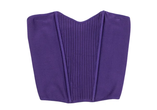 Thierry Mugler Rib Switching Knit Corset K-165476_002