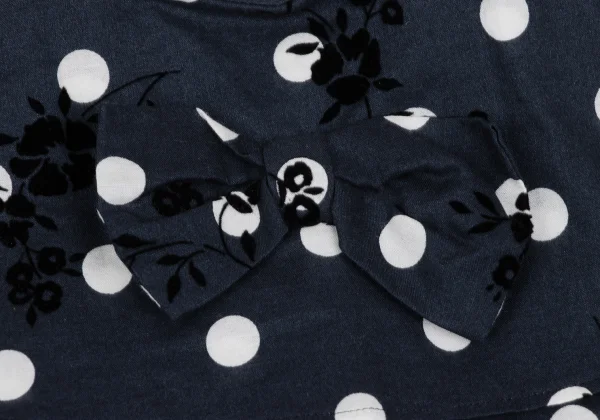 tricot COMME des GARCONS Floral Flocky Printed Dot Back Open Blouse K-165478_005