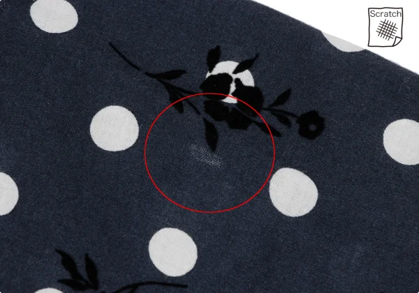 tricot COMME des GARCONS Floral Flocky Printed Dot Back Open Blouse K-165478_007