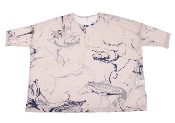 Y's Poly Graphic Printed Mesh Top K-165482_002