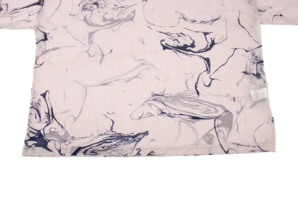 Y's Poly Graphic Printed Mesh Top K-165482_006