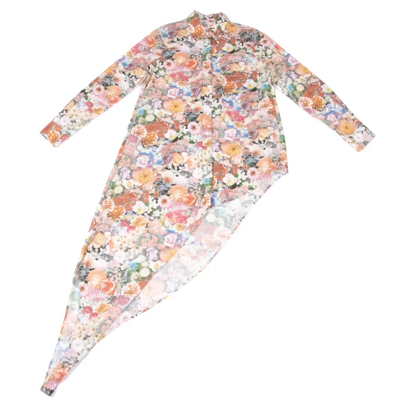 MM6 MAISON MARGIELA Floral Printed Asymmetrical Shirt K-165483_002