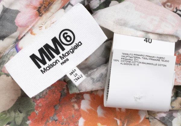 MM6 MAISON MARGIELA Floral Printed Asymmetrical Shirt K-165483_018