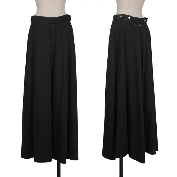 MM6 MAISON MARGIELA Cotton A Line Skirt Navy 38 K-165485_001
