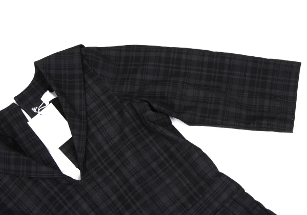 tao Linen Blend Checked Sailor Collar Jumpsuit K-165488_005