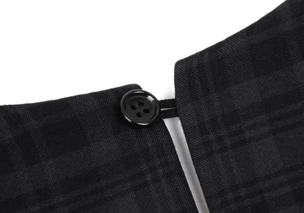 tao Linen Blend Checked Sailor Collar Jumpsuit K-165488_014