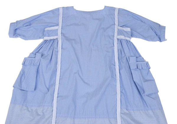 tao Stripe Outseam Switching Check Dress K-165489_003