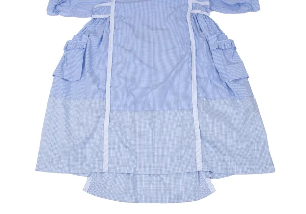 tao Stripe Outseam Switching Check Dress K-165489_007