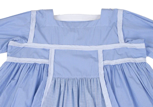 tao Stripe Outseam Switching Check Dress K-165489_011