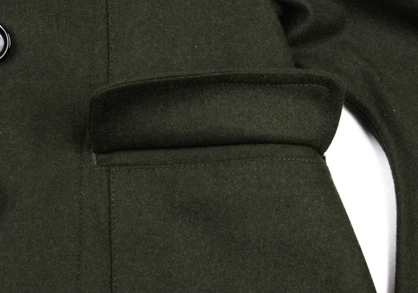 tricot COMME des GARCONS Wool Blend Curve Sleeve Short Jacket K-165490_009