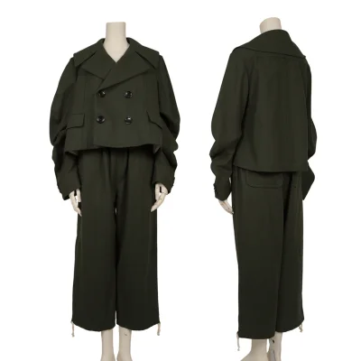 tricot COMME des GARCONS Wool Blend Curve Sleeve Jacket & Pants