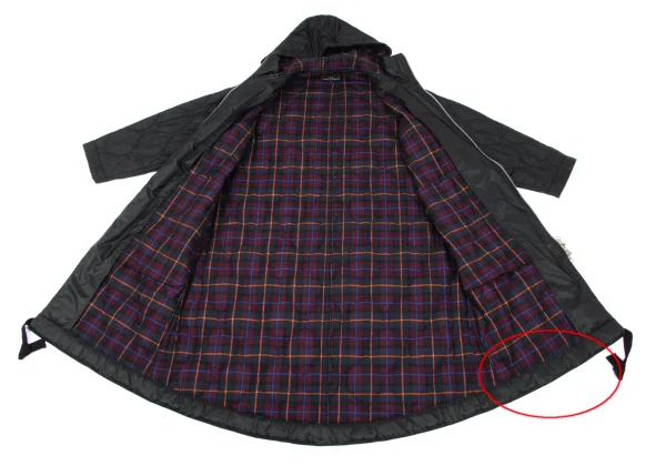 tricot COMME des GARCONS Detachable Sleeve Quilted Hoodie Coat K-165493_014