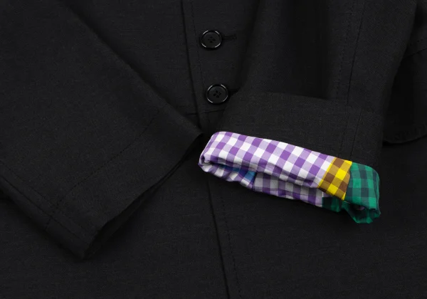 tricot COMME des GARCONS Cotton Blend Crazy Pattern Lining Coat K-165495_010