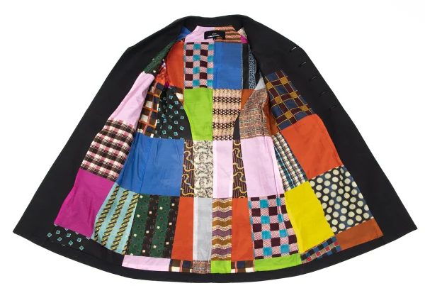 tricot COMME des GARCONS Cotton Blend Crazy Pattern Lining Coat K-165495_013