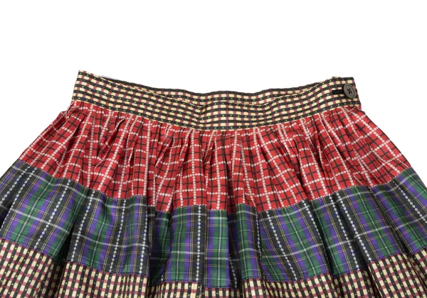 tricot COMME des GARCONS Colorful Pattern Switching Polyester Skirt K-165499_003