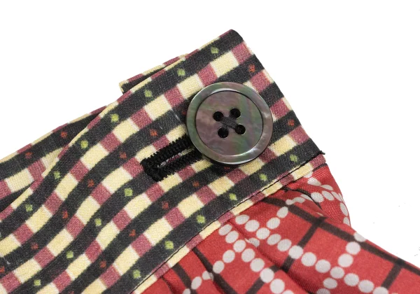 tricot COMME des GARCONS Colorful Pattern Switching Polyester Skirt K-165499_004