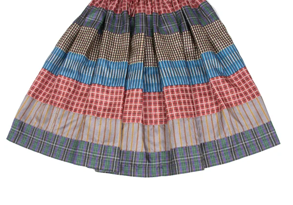 tricot COMME des GARCONS Colorful Pattern Switching Polyester Skirt K-165499_006