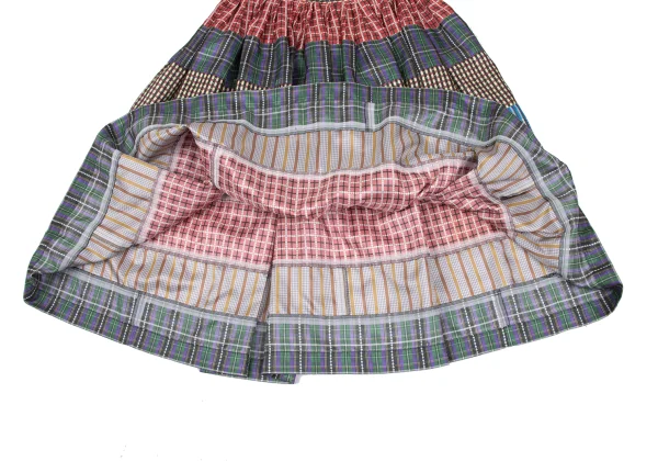 tricot COMME des GARCONS Colorful Pattern Switching Polyester Skirt K-165499_007