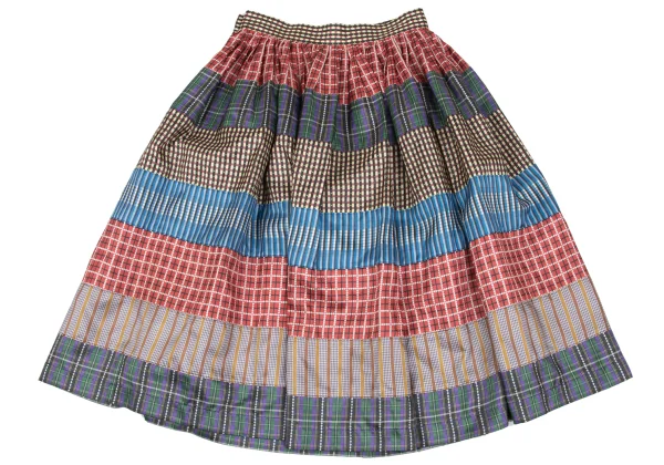 tricot COMME des GARCONS Colorful Pattern Switching Polyester Skirt K-165499_008