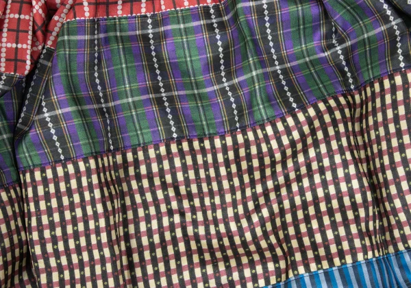 tricot COMME des GARCONS Colorful Pattern Switching Polyester Skirt K-165499_009