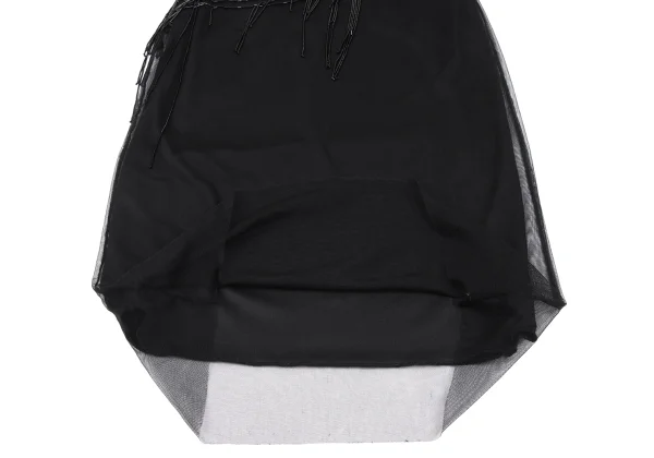 VIVIENNETAM Phoenix Beaded Mesh Sleeveless Dress K-165501_012