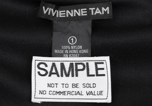 VIVIENNETAM Phoenix Beaded Mesh Sleeveless Dress K-165501_017