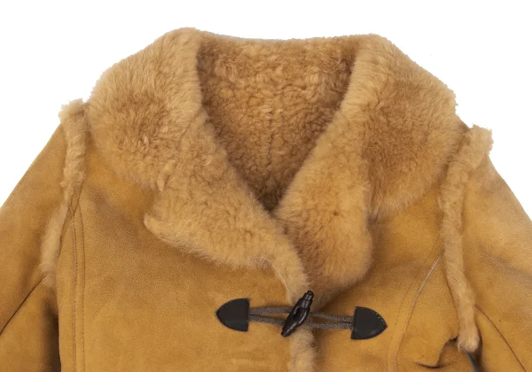 VIVIENNETAM Floral Embroidery Toggle Button Mouton Coat K-165502_004