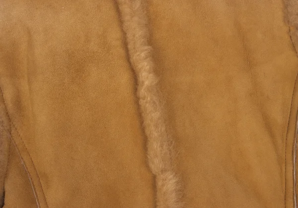 VIVIENNETAM Floral Embroidery Toggle Button Mouton Coat K-165502_017