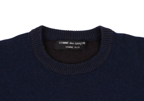 COMME des GARCONS HOMME PLUS Wool Nylon Knit Sweater K-165506_002