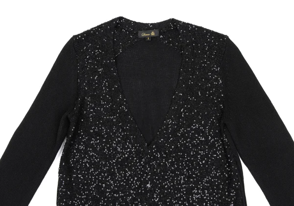 Drawer Silk Sequin Knit Cardigan K-165511_003