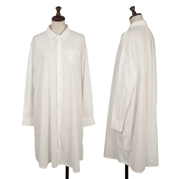 zucca Cotton Lyocell Shirt Dress White M K-165513_001