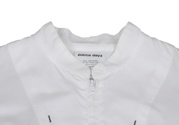 zucca dayz Cotton Half-zip Short Sleeve Dress K-165514_004