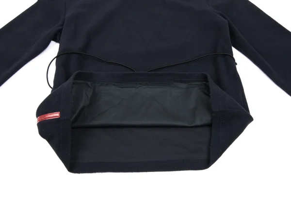 PRADA SPORT Back Drawcord High Neck Fleece Top K-165515_010