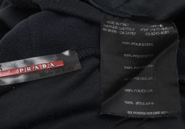 PRADA SPORT Back Drawcord High Neck Fleece Top K-165515_018