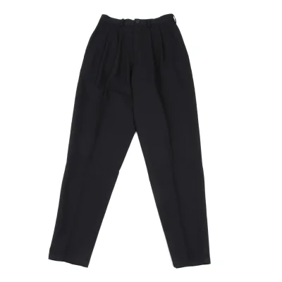 Y's Wool Gaba Two Tuck Tapered Pants