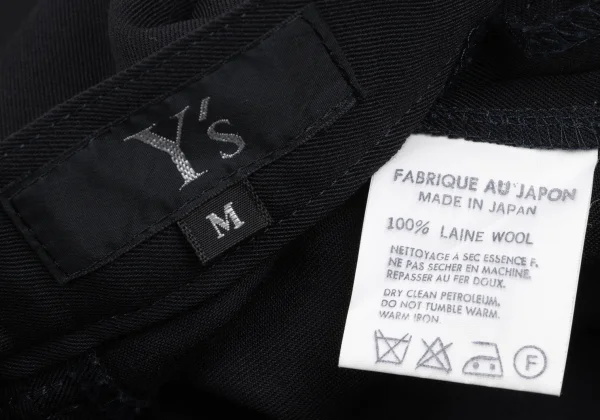 Y's Wool Gaba Two Tuck Tapered Pants K-165516_011