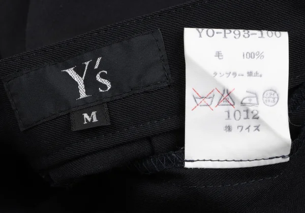 Y's Wool Gaba Two Tuck Tapered Pants K-165516_012