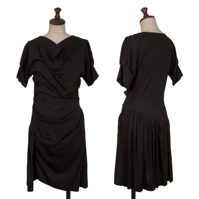 Vivienne Westwood Red Label Orb Embroidered Drape Asymmetrical Dress